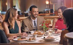 Image result for person enjoying meal in nice resteraunt